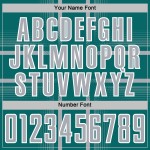 Maglia da calcio con linee uniformi, colore grigio-verde acqua e bianco, stampata a sublimazione personalizzata Maglia da calcio con linee uniformi, colore grigio-verde acqua e bianco, stampata a sublimazione personalizzata