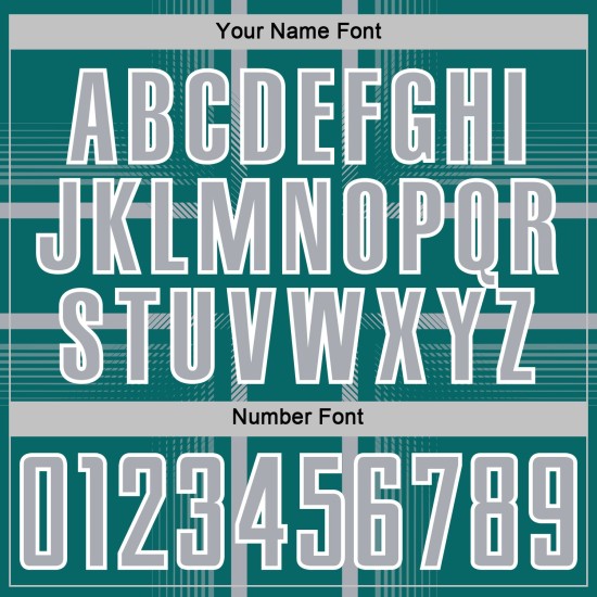 Maglia da calcio con linee uniformi, colore grigio-verde acqua e bianco, stampata a sublimazione personalizzata Maglia da calcio con linee uniformi, colore grigio-verde acqua e bianco, stampata a sublimazione personalizzata