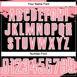 Maglia astratta rosa-bianca nera di medie dimensioni, frammento personalizzato, uniforme da calcio Maglia astratta rosa-bianca nera di medie dimensioni, frammento personalizzato, uniforme da calcio