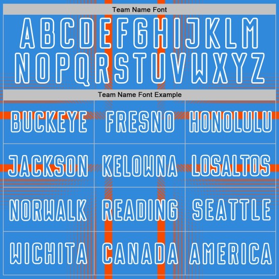 Maglia da calcio personalizzata con linee di sublimazione blu polvere arancione e bianco Maglia da calcio personalizzata con linee di sublimazione blu polvere arancione e bianco