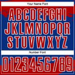 Maglia da calcio astratta personalizzata rossa e bianca, stampata a sublimazione, frammento reale