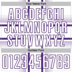 Maglia da calcio viola uniforme con linee sublimatiche bianche personalizzate Maglia da calcio viola uniforme con linee sublimatiche bianche personalizzate