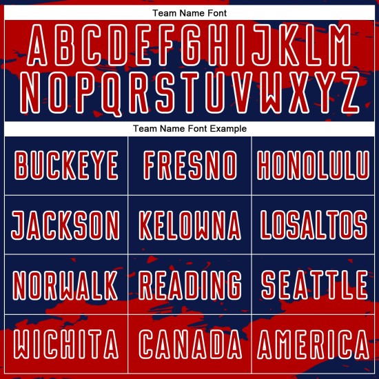 Maglia personalizzata rossa e bianca astratta con frammento di uniforme da calcio della Marina Militare