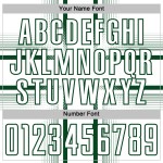 Maglia da calcio personalizzata, uniforme bianca, stampa a sublimazione, linee verdi Maglia da calcio personalizzata, uniforme bianca, stampa a sublimazione, linee verdi