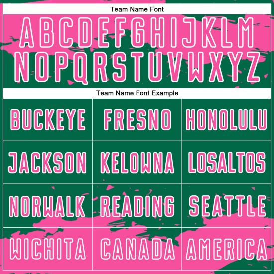 Maglia da calcio Kelly uniforme con stampa astratta, stampata a sublimazione, colore rosa-bianco, frammento verde personalizzato