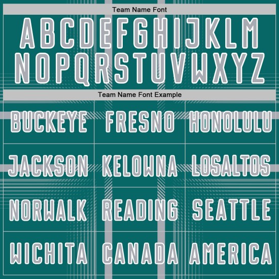 Maglia da calcio con linee uniformi, colore grigio-verde acqua e bianco, stampata a sublimazione personalizzata Maglia da calcio con linee uniformi, colore grigio-verde acqua e bianco, stampata a sublimazione personalizzata