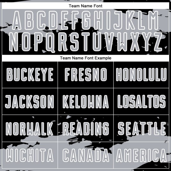 Maglia nera con frammento astratto, uniforme da calcio, stampata su sublimazione, grigio-bianco, personalizzata Maglia nera con frammento astratto, uniforme da calcio, stampata su sublimazione, grigio-bianco, personalizzata