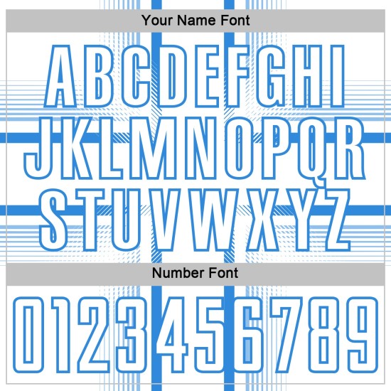 Maglia da calcio personalizzata con stampa sublimatica blu polvere e linee bianche Maglia da calcio personalizzata con stampa sublimatica blu polvere e linee bianche