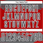 Maglia da calcio astratta con frammento rosso e grigio-bianco in sublimazione artistica in acciaio personalizzata Maglia da calcio astratta con frammento rosso e grigio-bianco in sublimazione artistica in acciaio personalizzata