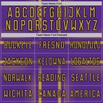 Maglia da calcio personalizzata con linee viola uniforme stampata a sublimazione, oro antico-nero Maglia da calcio personalizzata con linee viola uniforme stampata a sublimazione, oro antico-nero