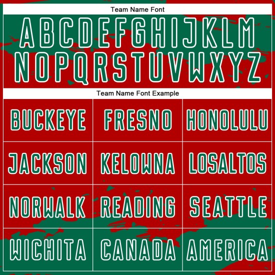 Frammento di arte personalizzata da calcio verde-bianco, maglia uniforme rossa, astratto, sublimazione Kelly Frammento di arte personalizzata da calcio verde-bianco, maglia uniforme rossa, astratto, sublimazione Kelly