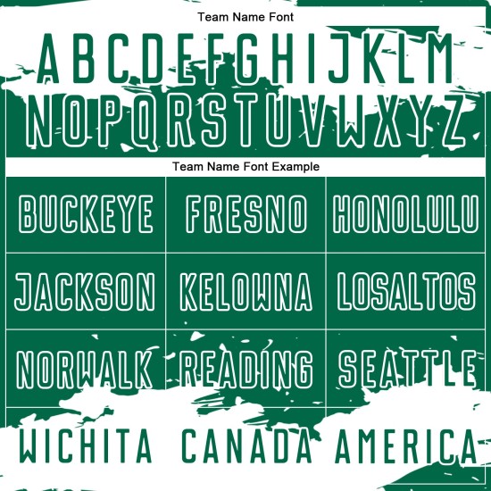 Maglia da calcio Kelly bianca personalizzata con tecnica di sublimazione, frammento astratto verde Maglia da calcio Kelly bianca personalizzata con tecnica di sublimazione, frammento astratto verde