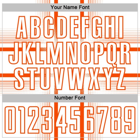 Maglia da calcio bianca personalizzata con linee arancioni stampata a sublimazione Maglia da calcio bianca personalizzata con linee arancioni stampata a sublimazione