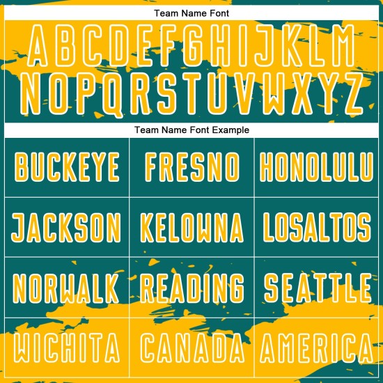 Frammento di sublimazione di uniforme da calcio verde acqua astratta in oro e bianco personalizzato Frammento di sublimazione di uniforme da calcio verde acqua astratta in oro e bianco personalizzato