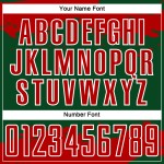 Maglia da calcio personalizzata con stampa artistica a sublimazione astratta, frammento verde-rosso-bianco