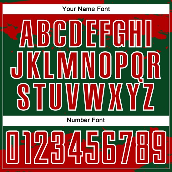 Maglia da calcio personalizzata con stampa artistica a sublimazione astratta, frammento verde-rosso-bianco