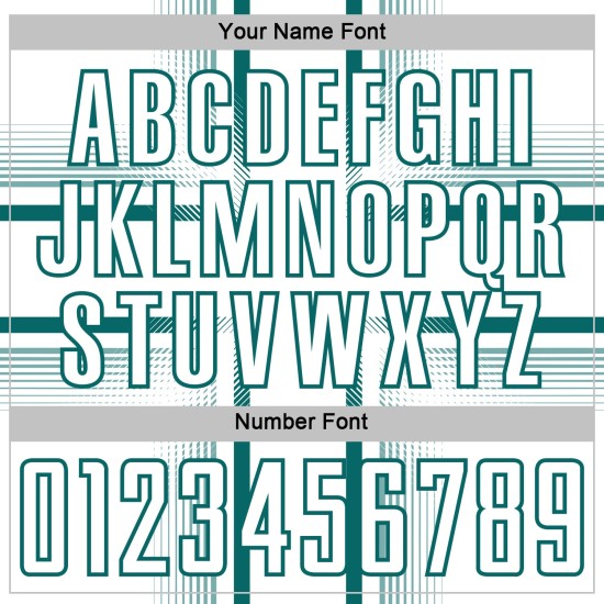 Maglia da calcio con linee personalizzate, stampata a sublimazione, bianca e verde acqua Maglia da calcio con linee personalizzate, stampata a sublimazione, bianca e verde acqua