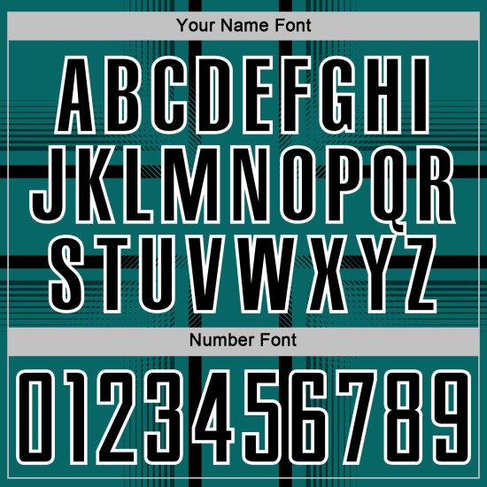 Maglia da calcio personalizzata con linee di sublimazione uniformi nero-bianco verde acqua