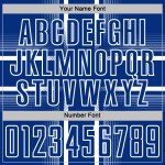 Maglia da calcio uniforme Royal Lines Sublimazione bianca personalizzata Maglia da calcio uniforme Royal Lines Sublimazione bianca personalizzata