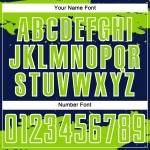 Maglia da calcio Frammento Neon Sublimazione Artistica Uniforme Personalizzata Astratto Blu Navy Verde-Bianco Maglia da calcio Frammento Neon Sublimazione Artistica Uniforme Personalizzata Astratto Blu Navy Verde-Bianco