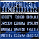 Maglia astratta stampata a sublimazione, uniforme personalizzata bianca e blu, frammento nero, arte calcistica Maglia astratta stampata a sublimazione, uniforme personalizzata bianca e blu, frammento nero, arte calcistica