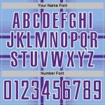 Maglia da calcio blu chiaro con stampa sublimatica viola-bianca, uniforme personalizzata Maglia da calcio blu chiaro con stampa sublimatica viola-bianca, uniforme personalizzata