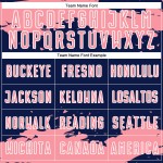 Maglia da calcio personalizzata con stampa a sublimazione, motivo astratto rosa-bianco blu navy, frammento d'arte di medie dimensioni Maglia da calcio personalizzata con stampa a sublimazione, motivo astratto rosa-bianco blu navy, frammento d'arte di medie dimensioni