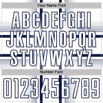 Maglia da calcio bianca personalizzata con linee di sublimazione della Marina Militare Maglia da calcio bianca personalizzata con linee di sublimazione della Marina Militare