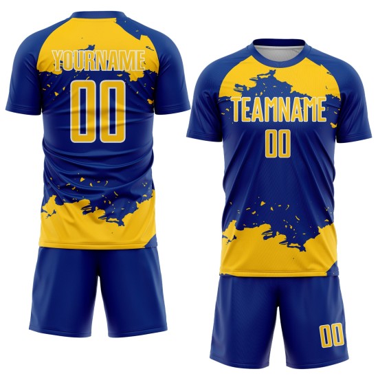 Maglia da calcio personalizzata con frammento di uniforme artistica astratta, stampata a sublimazione, colore giallo-bianco Maglia da calcio personalizzata con frammento di uniforme artistica astratta, stampata a sublimazione, colore giallo-bianco