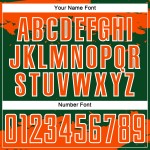 Maglia da calcio personalizzata verde arancione-bianca con frammento uniforme astratto di arte sublimatica Maglia da calcio personalizzata verde arancione-bianca con frammento uniforme astratto di arte sublimatica