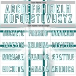 Maglia da calcio con linee personalizzate, stampata a sublimazione, bianca e verde acqua Maglia da calcio con linee personalizzate, stampata a sublimazione, bianca e verde acqua