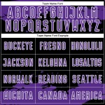 Maglia da calcio astratta personalizzata, frammento nero, arte uniforme viola-bianca, sublimazione Maglia da calcio astratta personalizzata, frammento nero, arte uniforme viola-bianca, sublimazione