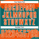 Maglia personalizzata astratta uniforme arancione-bianca sublimazione frammento d'arte verde acqua calcio Maglia personalizzata astratta uniforme arancione-bianca sublimazione frammento d'arte verde acqua calcio