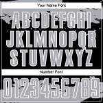 Maglia nera con frammento astratto, uniforme da calcio, stampata su sublimazione, grigio-bianco, personalizzata Maglia nera con frammento astratto, uniforme da calcio, stampata su sublimazione, grigio-bianco, personalizzata