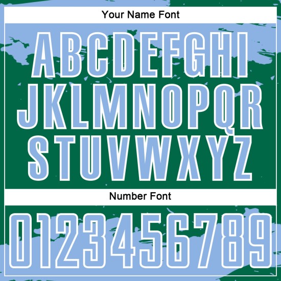 Maglia da calcio con stampa a sublimazione Kelly Fragment azzurro-bianco astratto arte personalizzata verde