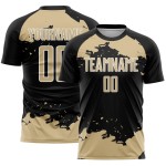 Maglia astratta da calcio, frammento, nero, oro e bianco, sublimazione, uniforme, arte di Las Vegas personalizzata Maglia astratta da calcio, frammento, nero, oro e bianco, sublimazione, uniforme, arte di Las Vegas personalizzata
