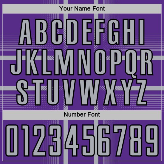 Maglia da calcio Purple Lines grigio-nera personalizzata con stampa a sublimazione