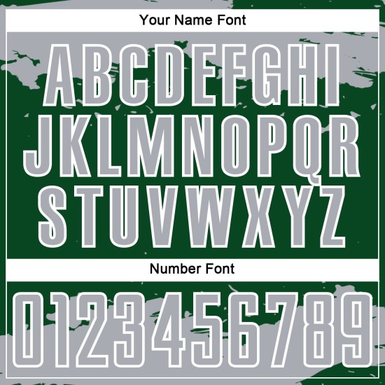 Frammento personalizzato di uniforme grigio-bianca con sublimazione, maglia verde, arte astratta del calcio Frammento personalizzato di uniforme grigio-bianca con sublimazione, maglia verde, arte astratta del calcio