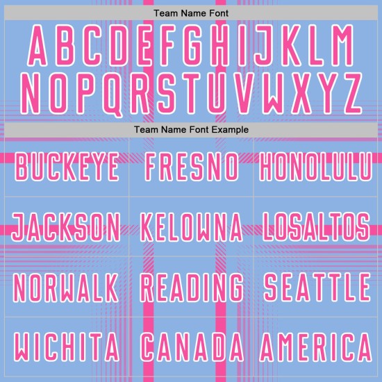 Maglia da calcio uniforme rosa chiaro-bianco blu con linee personalizzate per sublimazione