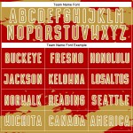 Maglia da calcio personalizzata con stampa sublimatica di frammenti di arte astratta antica, oro e bianco rosso Maglia da calcio personalizzata con stampa sublimatica di frammenti di arte astratta antica, oro e bianco rosso