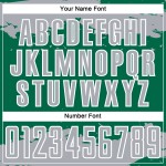 Maglia da calcio personalizzata astratta verde grigio-bianca Kelly, frammento, arte sublimatica Maglia da calcio personalizzata astratta verde grigio-bianca Kelly, frammento, arte sublimatica