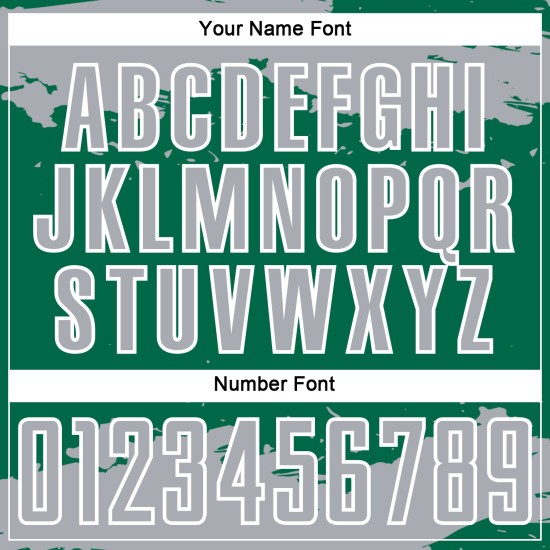 Maglia da calcio personalizzata astratta verde grigio-bianca Kelly, frammento, arte sublimatica Maglia da calcio personalizzata astratta verde grigio-bianca Kelly, frammento, arte sublimatica