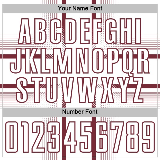 Maglia da calcio personalizzata con linee bordeaux e stampata a sublimazione bianca Maglia da calcio personalizzata con linee bordeaux e stampata a sublimazione bianca