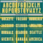 Maglia da calcio uniforme con linee color verde acqua, stampata a sublimazione oro-bianco personalizzata