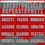 Maglia da calcio astratta con frammento rosso e grigio-bianco in sublimazione artistica in acciaio personalizzata Maglia da calcio astratta con frammento rosso e grigio-bianco in sublimazione artistica in acciaio personalizzata