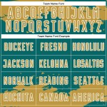 Frammento di arte astratta della vecchia maglia con sublimazione, uniforme da calcio personalizzata in oro e bianco, verde acqua