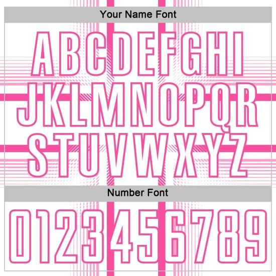 Maglia da calcio con stampa a sublimazione uniforme, linee personalizzate bianche e rosa Maglia da calcio con stampa a sublimazione uniforme, linee personalizzate bianche e rosa