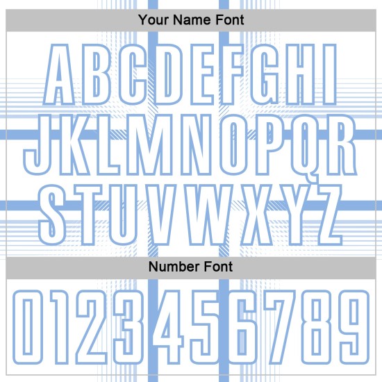 Maglia da calcio bianca con linee azzurre personalizzate con stampa a sublimazione Maglia da calcio bianca con linee azzurre personalizzate con stampa a sublimazione