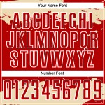 Maglia da calcio personalizzata astratta con frammento rosso e bianco panna, stampata a sublimazione artistica Maglia da calcio personalizzata astratta con frammento rosso e bianco panna, stampata a sublimazione artistica