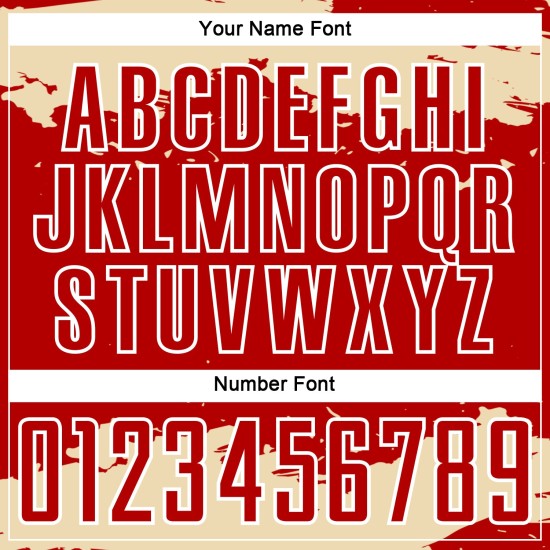 Maglia da calcio personalizzata astratta con frammento rosso e bianco panna, stampata a sublimazione artistica Maglia da calcio personalizzata astratta con frammento rosso e bianco panna, stampata a sublimazione artistica